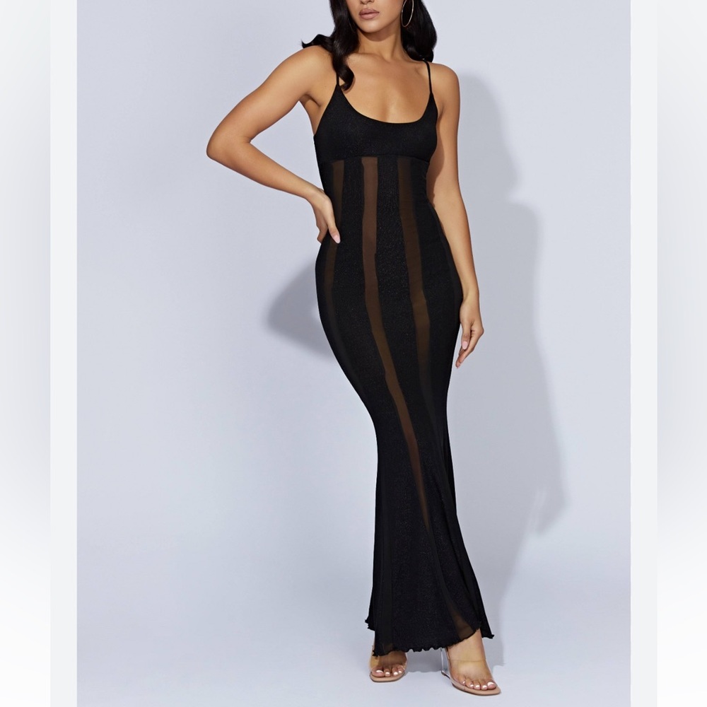 Meshki Dominique Panelled Maxi dress